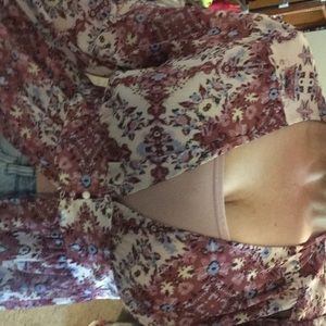 Sheer Floral Cover Up🌺❤️